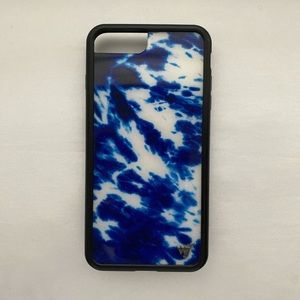 wildflower blue tie dye iphone 6/7/8 plus case
